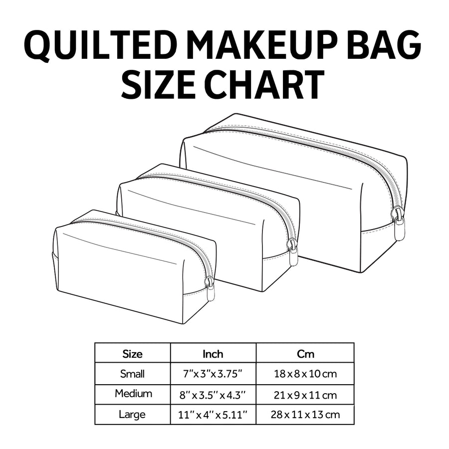 Quiltet makeuptaske – Sun Drenched Quilted