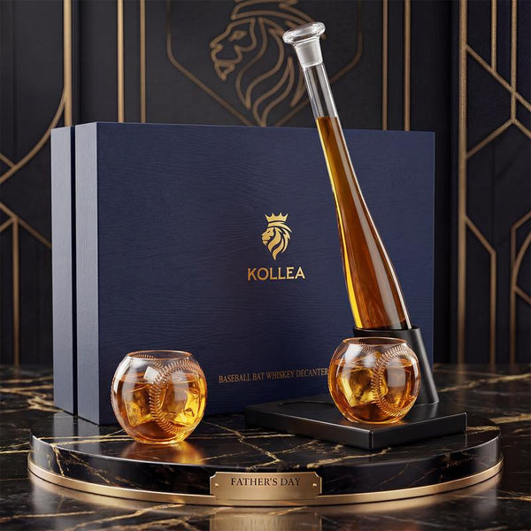 Kollea baseball-karaffel med 2 glas