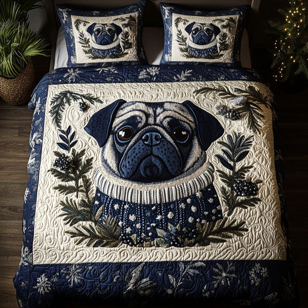 Sengesæt i 3 dele – Arctic Pug