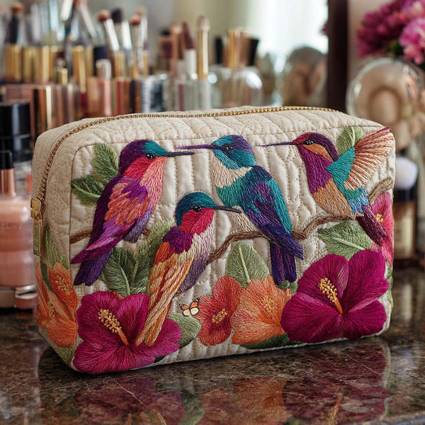 Quiltet makeuptaske – Bright Nectar Quilted