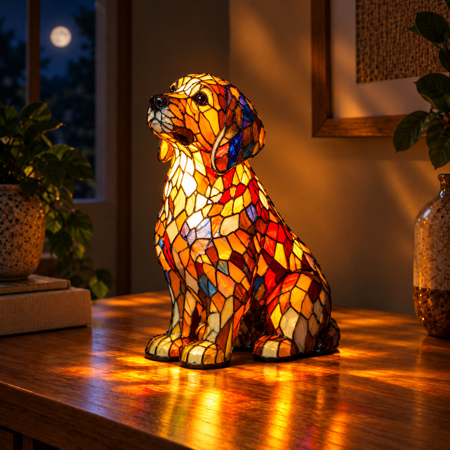 Buddy – golden retriever-lampe