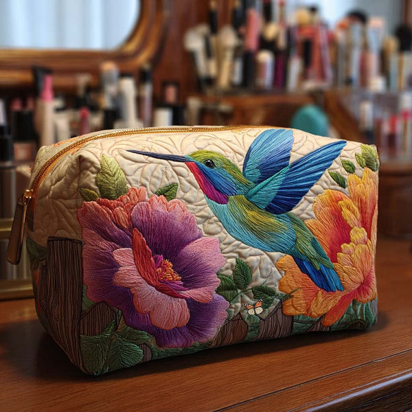 Quiltet makeuptaske – Colibri Charm Quilted