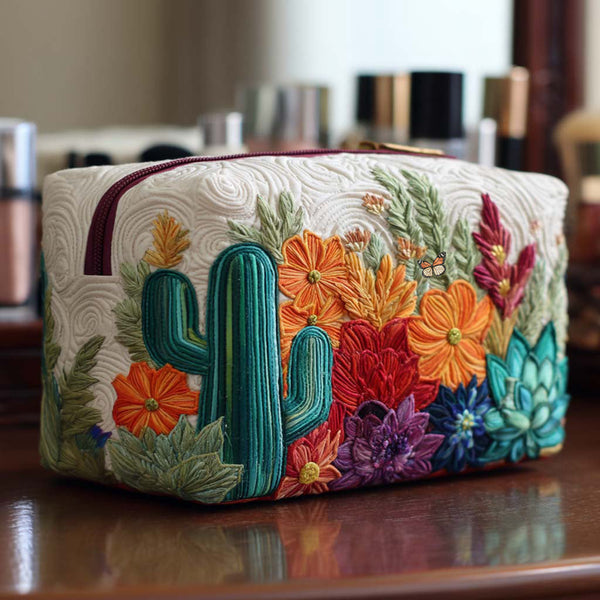 Quiltet makeuptaske – Desert Beauty Quilted