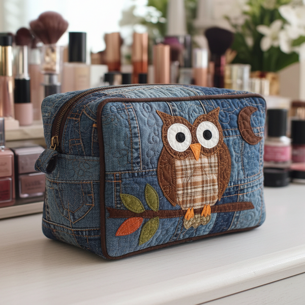 Quiltet makeuptaske – Dreamy Wings Quilted