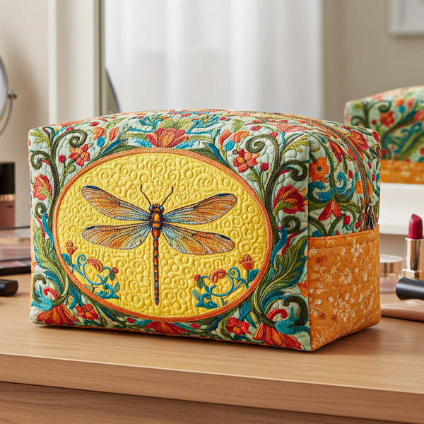 Quiltet makeuptaske – Freedom Flight Quilted