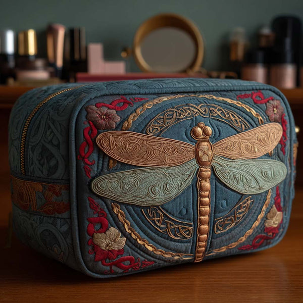 Quiltet makeuptaske – Garden Whisper Quilted