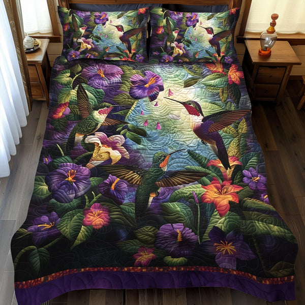 Sengesæt i 3 dele – Hummingbird Garden