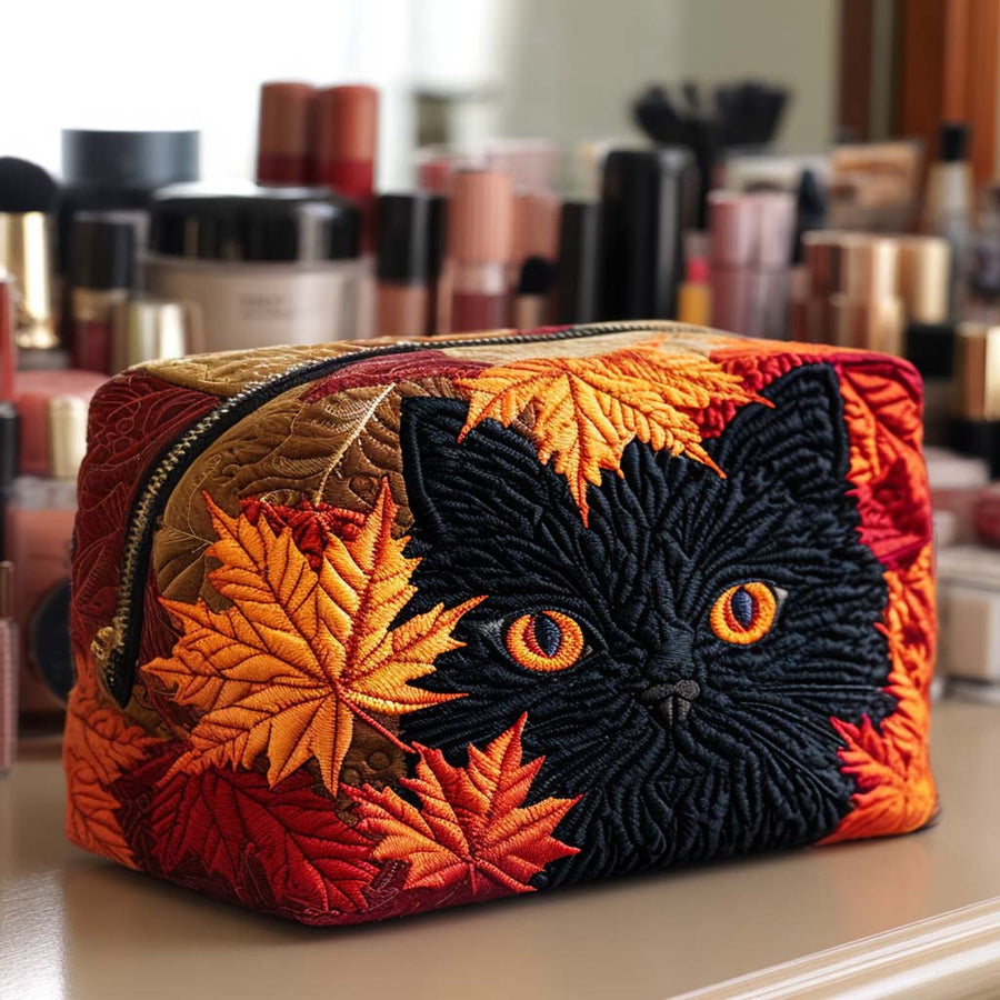 Quiltet makeuptaske – Joyful Kitten Quilted