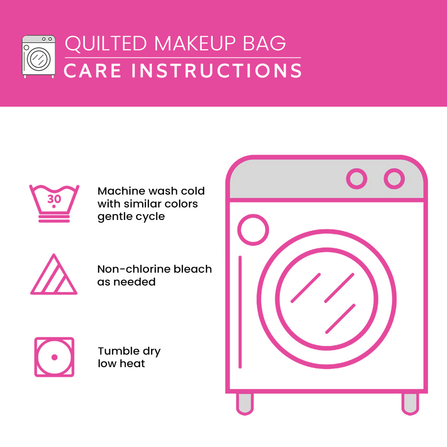 Quiltet makeuptaske – Bright Nectar Quilted
