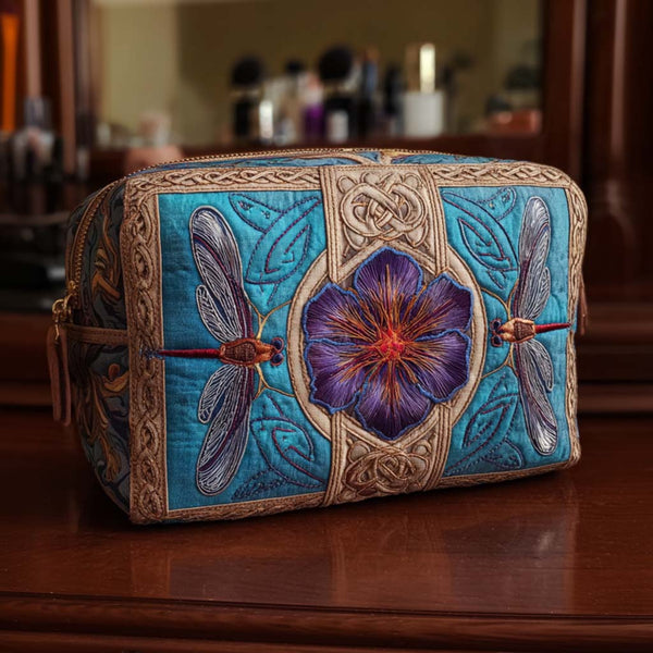 Quiltet makeuptaske – Meadow Magic Quilted