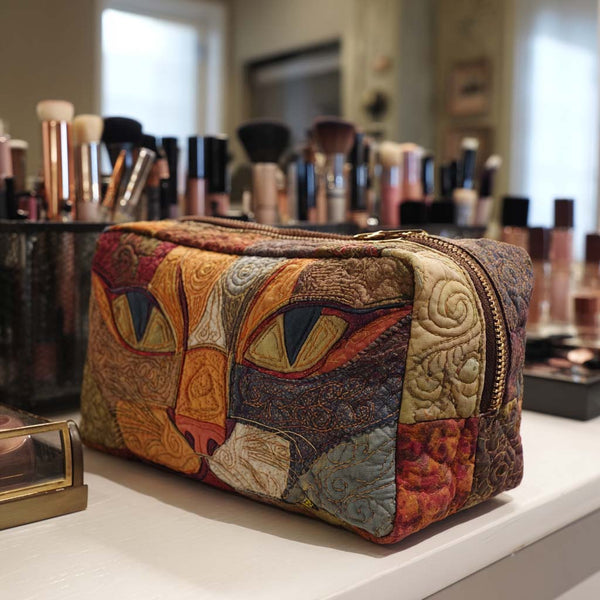 Quiltet makeuptaske – Meow Mood Quilted