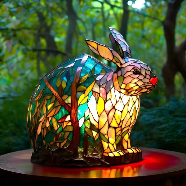 Noppie – farverig kaninlampe
