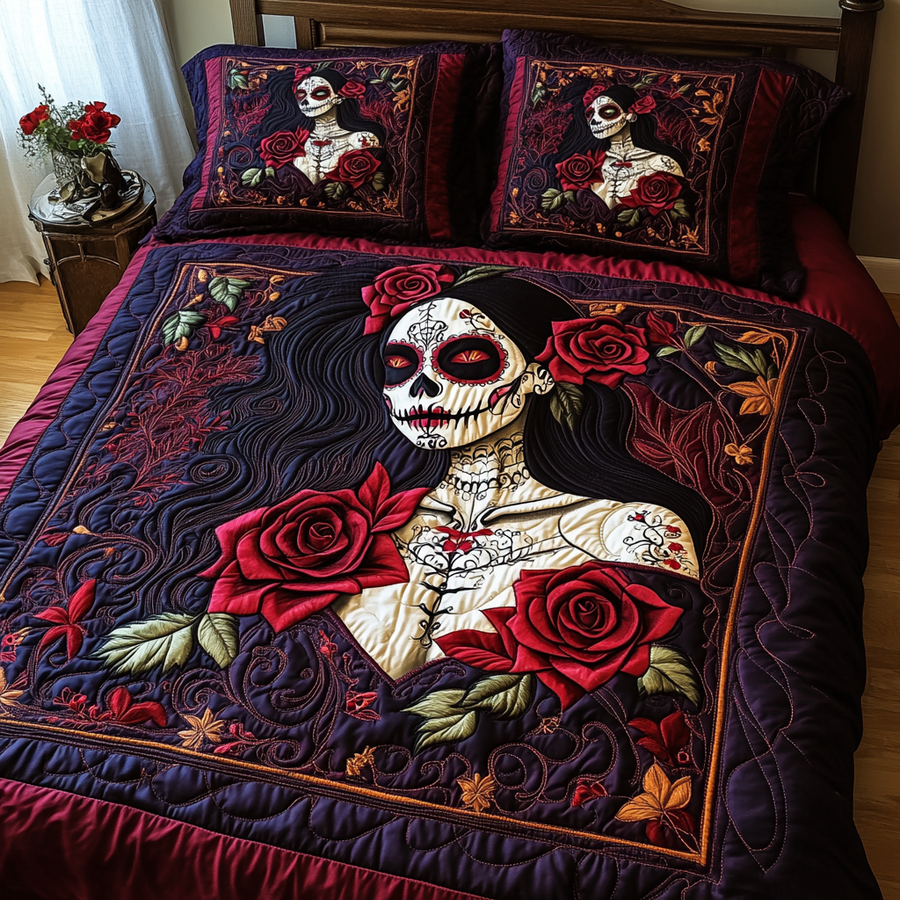 Sengesæt i 3 dele – Artistic Skull
