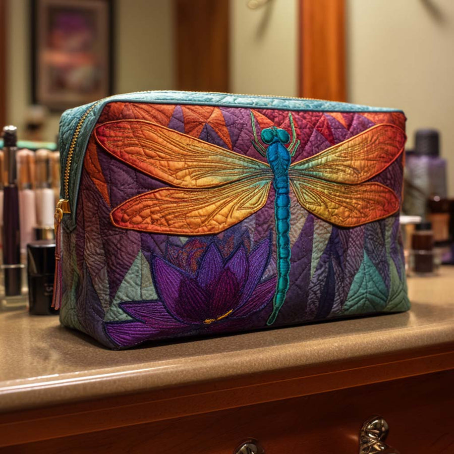 Quiltet makeuptaske – Sparkling Stream Quilted
