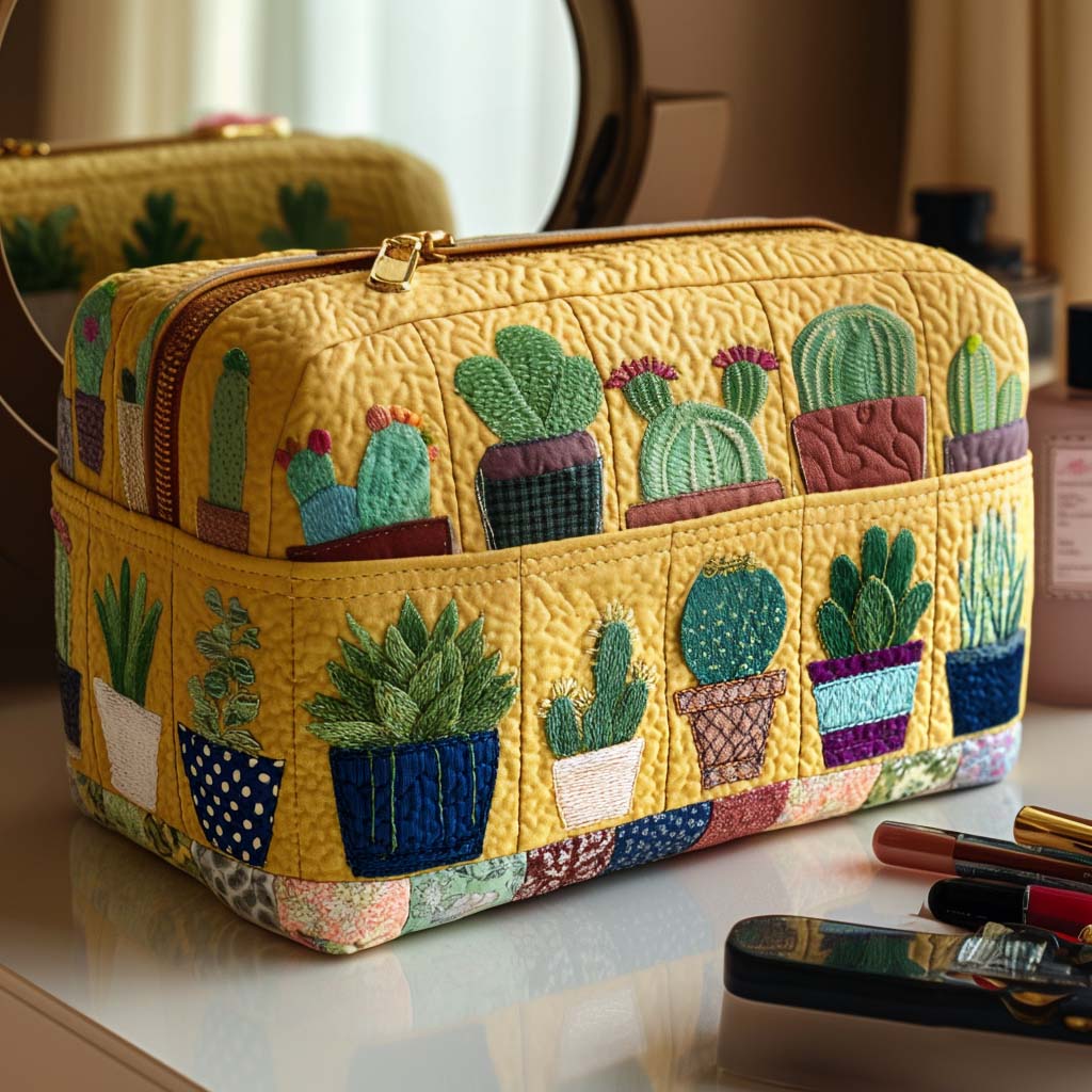 Quiltet makeuptaske – Sun Drenched Quilted