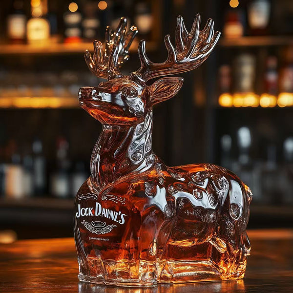 Whiskyflaske med hjort
